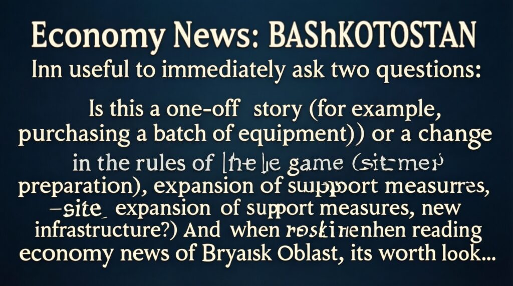 Экономика дня: ключевые решения властей, инвестиции, предприятия и рынок труда в Башкортостане и Брянской области - иллюстрация