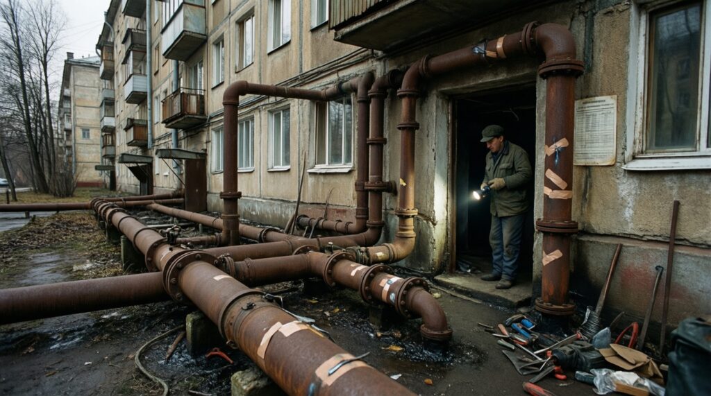 ЖКХ и городская среда: аварии, отключения, капремонт и благоустройство дворов - иллюстрация