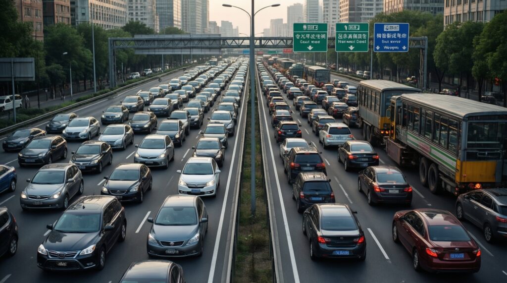 Ситуация на дорогах сегодня: пробки, перекрытия, ДТП и ремонт трасс в двух регионах - иллюстрация