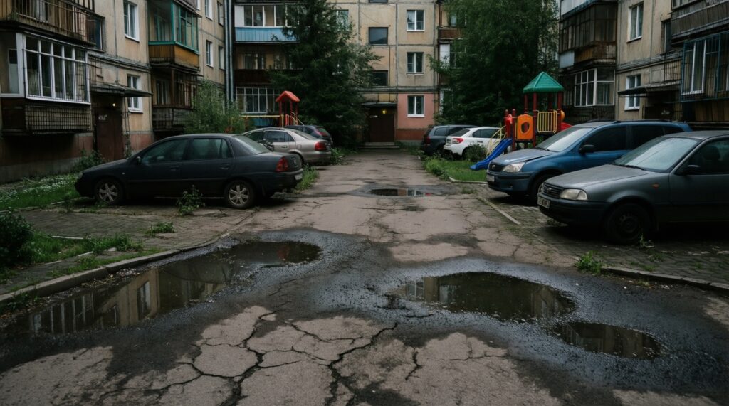 ЖКХ и благоустройство: дворы, парки, капремонт и контроль качества работ - иллюстрация