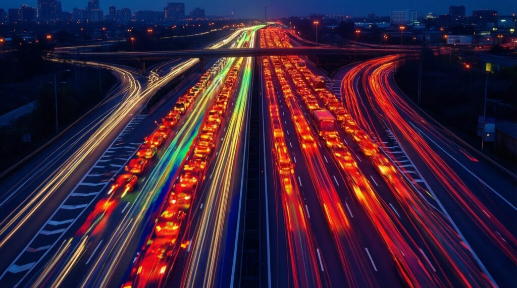 Ситуация на дорогах: пробки, ДТП, перекрытия и ремонт трасс в двух регионах - иллюстрация