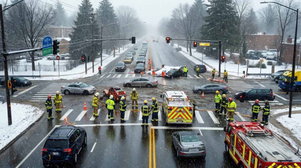 - Погода и её последствия: как стихия влияет на коммунальные службы и движение - иллюстрация