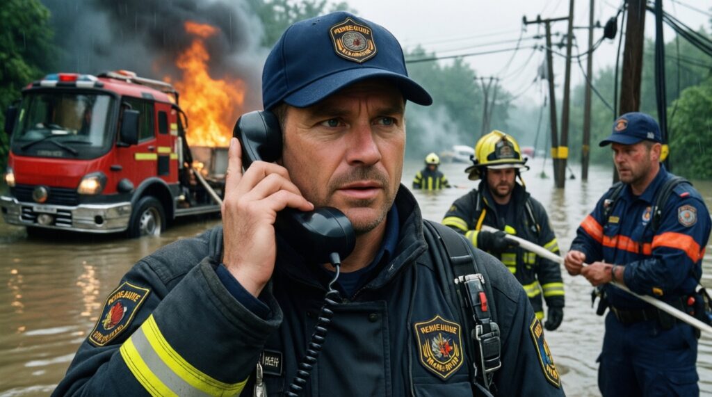 - Погода и её последствия: штормовые предупреждения, паводок/пожароопасность и работа служб - иллюстрация