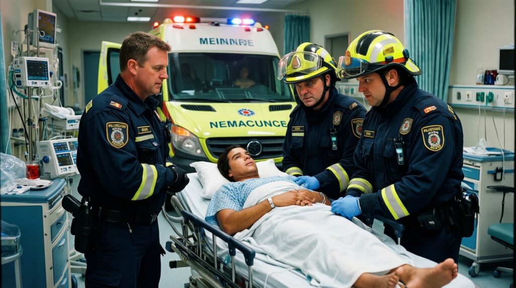 - Репортаж с места: один день с экстренными службами/дорожниками/медиками в регионе - иллюстрация