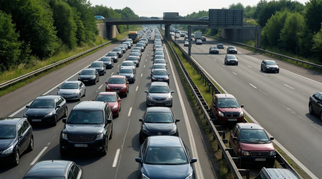 Дорожная обстановка сегодня: пробки, перекрытия, ремонты и аварийность на трассах - иллюстрация