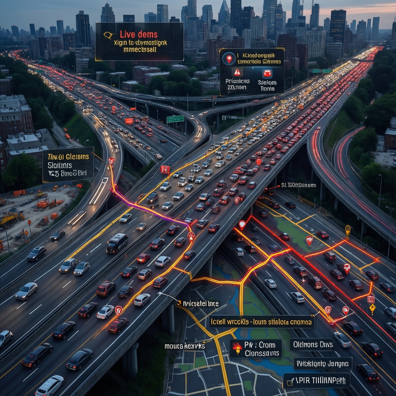 Дорожная обстановка сегодня: пробки, перекрытия и ремонты на ключевых трассах