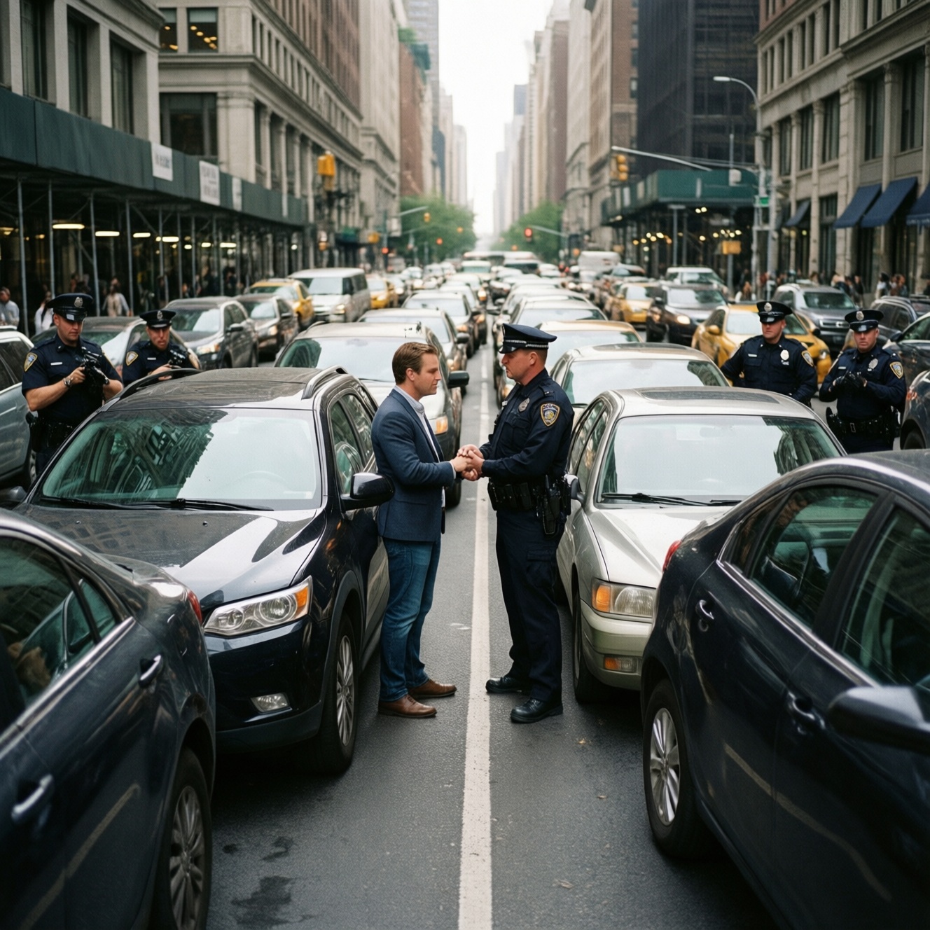 В Уфе выписали штрафы за перекрытие проспекта Салавата Юлаева ради предложения