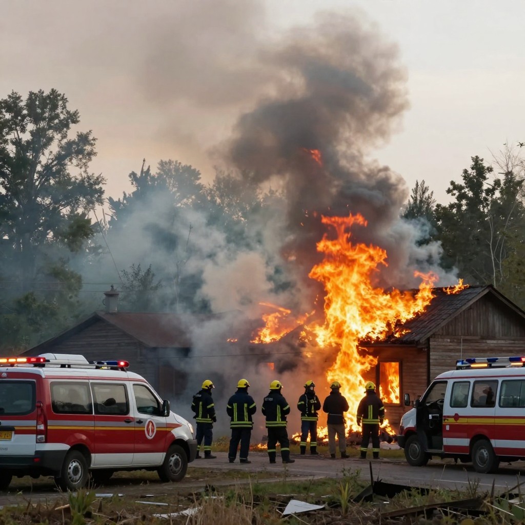 Пожар в жилом доме в Тверской области унёс жизни трёх человек