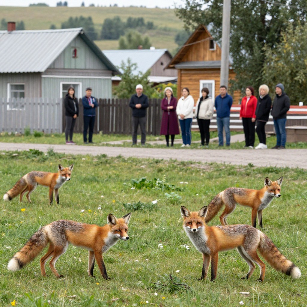 Стая лис тревожит жителей Буздяка в Башкирии: сельчане опасаются за безопасность детей